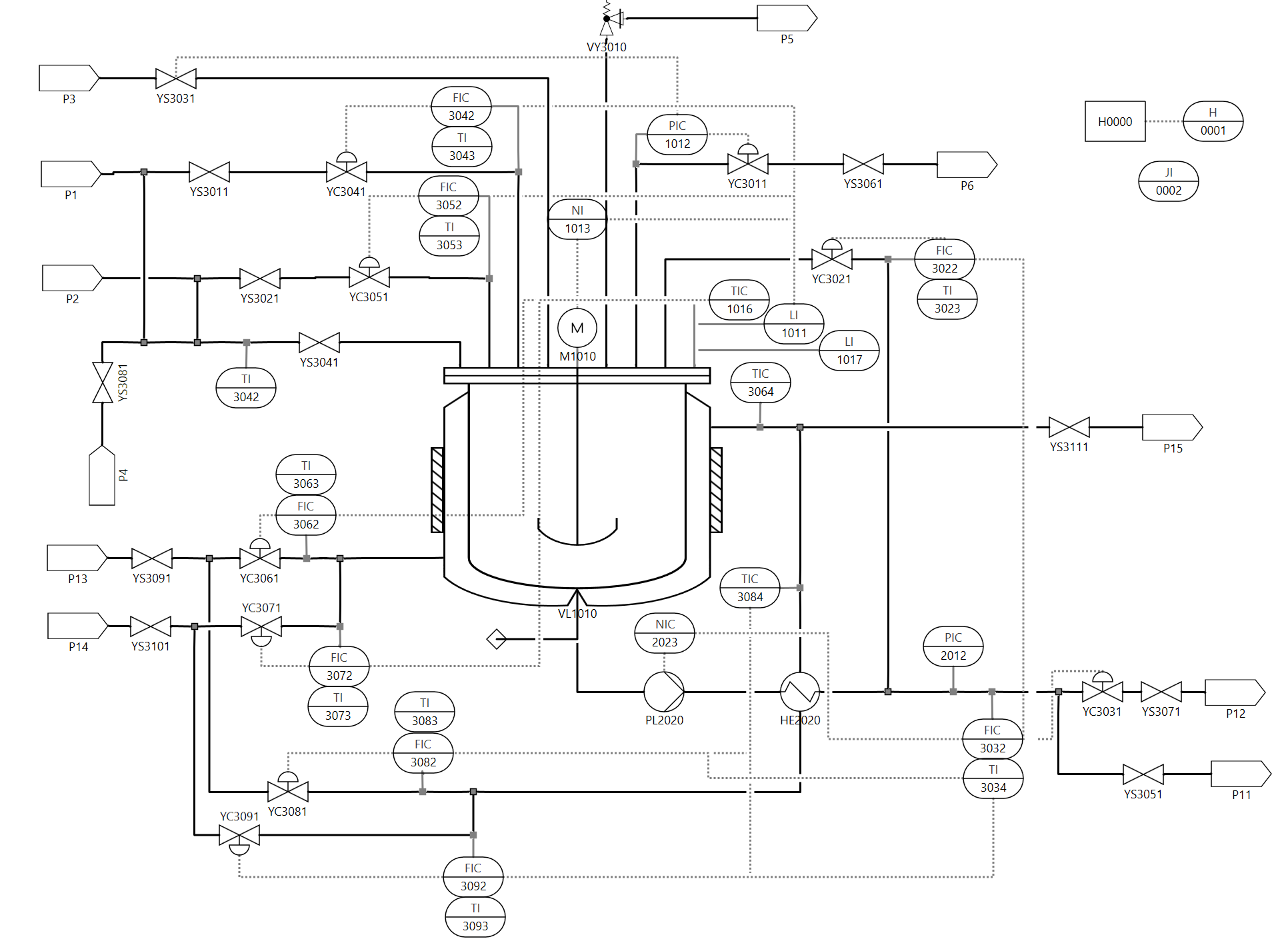Batch Reactor Diagram